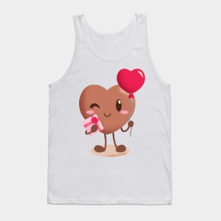 Lovely chocolates - Heart baloon Tank Top